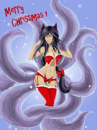 1373343710christmas ahri   commission by screwy soul d5oxgh2