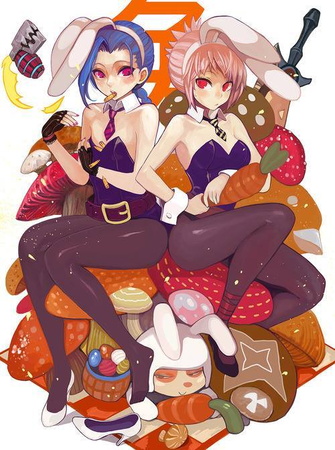 1385954146Jinx and Riven bunny suit
