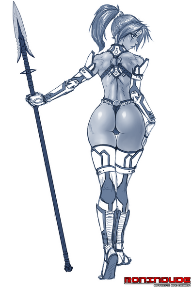 armored_ninja_girl_with_spear___sketch_by_ronindude-d6qrkpv.png