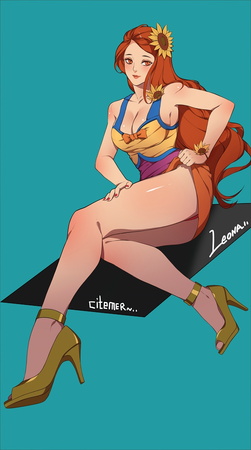 leona pinup ecchi citemer